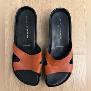 Robert Clergerie Leather Slides, size 9